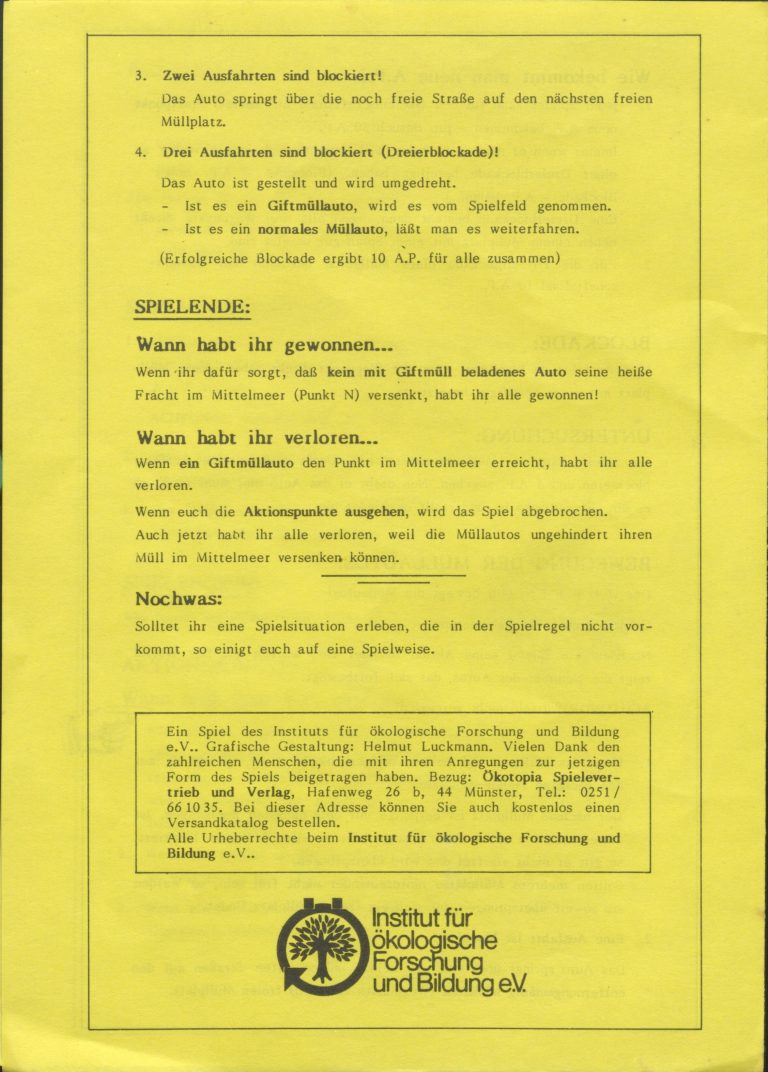Spielanleitung "Giftmüll-Spiel"