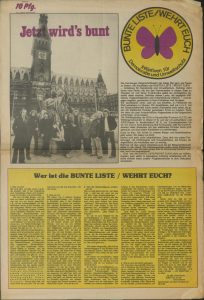 Wahlkampfzeitung der Bunten Liste, [März] 1978