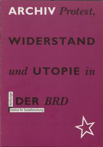 Titel der "Gründungsbroschüre" des HIS-Archivs, 1991