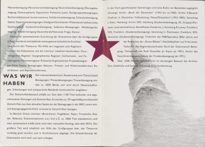 Archivbroschüre 1991 (c) HIS-Archiv
