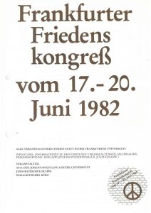 Flugblatt des Frankfurter Friedenskongresses