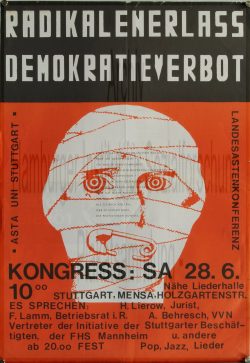 Veranstaltungsplakat der Landes-ASten-Konferenz, Stuttgart, [1975]