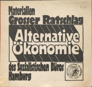 Broschüre zum Großen Ratschlag für Alternative Ökonomie in Hamburg 1978